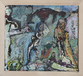 a ghost sits chanting exhibition